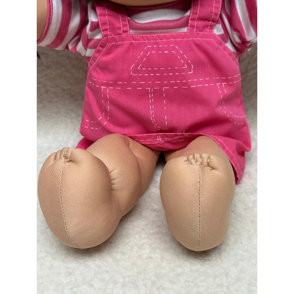 Cabbage Patch Kids Doll 1985 Xavier Roberts Brown Hair Pink Jumper Vintage